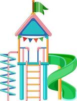 Outdoor playground slide for kids