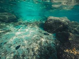 Underwater at the beach on the island photo