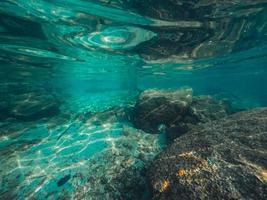 Underwater at the beach on the island photo