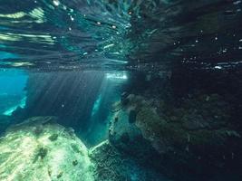 Underwater at the beach on the island photo