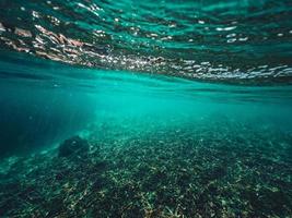 Underwater at the beach on the island photo