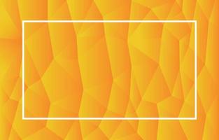 marco blanco y fondo abstracto de forma de triángulo geométrico de polígono bajo amarillo brillante, ilustración vectorial, estilo minimalista vector