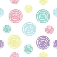 Circle pastel pattern vector