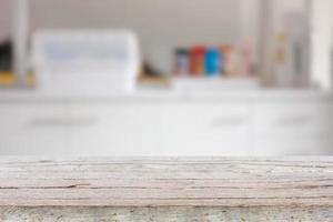 Table Top And Blur Interior Background photo