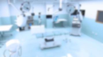 Blurred and toned background of a modern operating room in a hospital. photo