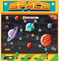 Retro arcade space game vector