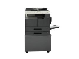 impresora láser sobre fondo blanco aislado con trazado de recorte foto