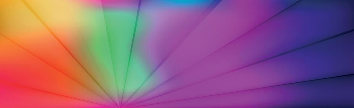 Panoramic abstract web background colorful gradient - Vector