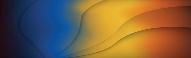 Panoramic abstract web background colorful gradient - Vector