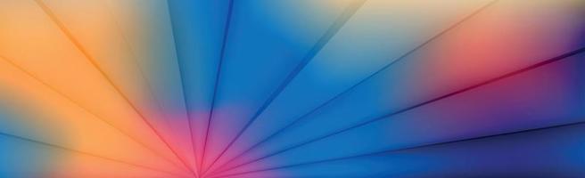 Panoramic abstract web background colorful gradient - Vector