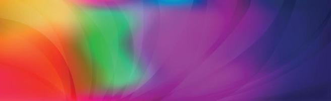 Panoramic abstract web background colorful gradient - Vector