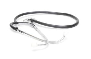 Stethoscope isolated on white background. photo