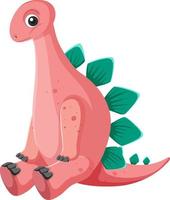 Cute Stegosaurus Dinosaur Cartoon vector