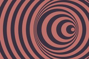 Twisted striped swirl background. Abstract optical illusion art. Psychedelic linear circles illustration vector