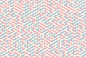 Tender color maze pattern abstract background with an isometric labyrinth vector