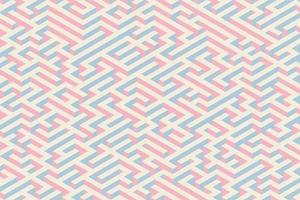 Tender color maze pattern abstract background with an isometric labyrinth vector