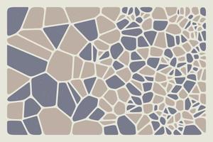 Retro minimalist Voronoi diagram abstract 2D geometric background vector