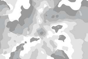 Minimalist white camouflage background. Abstract military texture. Simple clothing style wavy camo pattern vector