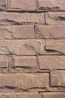 Brick block walls with retro motifs are built to serve as wall walls - and to prevent thieves from stealing - the home and private property of the host. photo