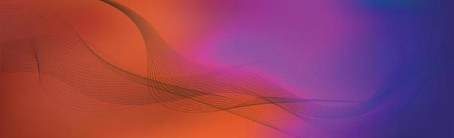 Panoramic abstract web background colorful gradient - Vector