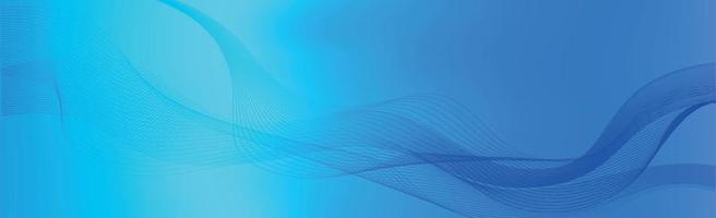 Panoramic abstract web background blue gradient - Vector