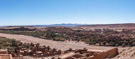 Panoramic view of the residential houses from ancient fortress photo