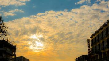 Sky background with the cloud. Nature abstract photo