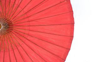 Structure under a red umbrella photo