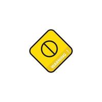 warning icon for mobile app and web mobile vector