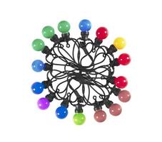 Colorful round head ping pong spiral lamp for Christmas decoration photo