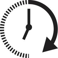 passage of time. time and watch. timer symbol. vector