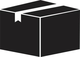 icono de caja sobre fondo blanco. estilo plano icono de caja para el diseño de su sitio web, logotipo, aplicación, ui. símbolo de caja cerrada. signo de caja negra. vector