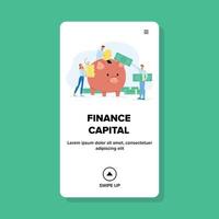 Finance Capital And Collective Investment Vector Illustration