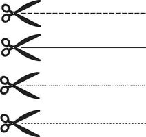 ucher coupon dashed lines. set scissors with dashed line. set fo coupon borders sign. vector