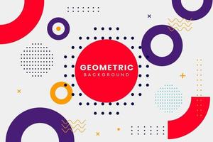 Grey Modern Geometric Memphis Background vector