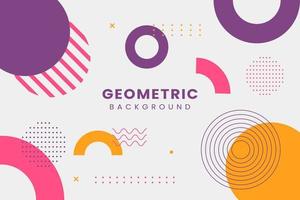 Grey Modern Geometric Memphis Background vector