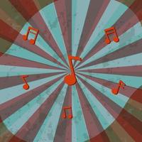 Vintage music background vector illustration. Retro wallpaper