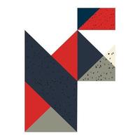 geometric pattern with terrazzo vector