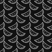 seamless watermelon pattern. vector doodle illustration with watermelon. pattern with watermelon