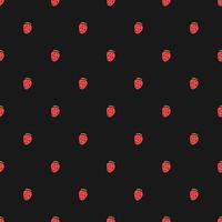 Seamless strawberries pattern. Doodle vector with red strawberries icons. Vintage strawberries pattern