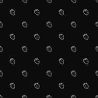 Seamless strawberries pattern. Doodle vector with strawberries icons. Vintage strawberries pattern