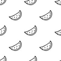 seamless watermelon pattern. vector doodle illustration with watermelon. pattern with watermelon