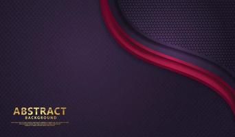 Luxury dark red and blue overlap layers background vector