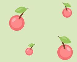 Cute cartoon vector style. sweet color of cherry pattern background for your design.