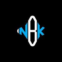 NBK letter logo creative design with vector graphic