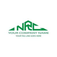 NRC letter logo creative design with vector graphic