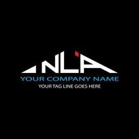 NLA letter logo creative design with vector graphic