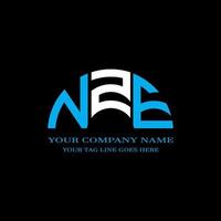 NZE letter logo creative design with vector graphic