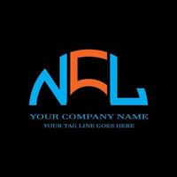 NCL letter logo creative design with vector graphic