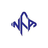 NFA letter logo creative design with vector graphic